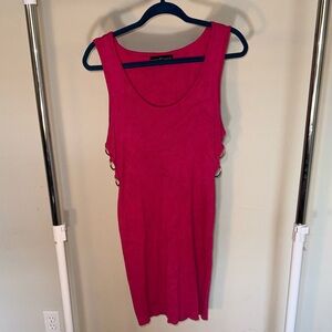 Pink Sleeveless Bodycon Dress